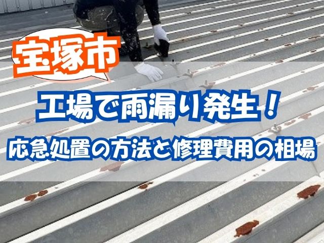 折半屋根の修理